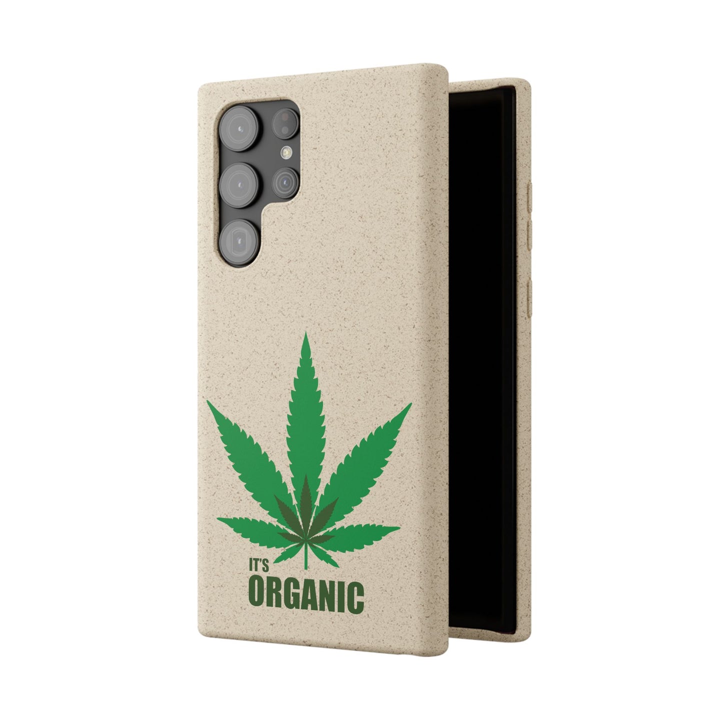 Biodegradable Phone Case - Organic Hemp Leaf Design