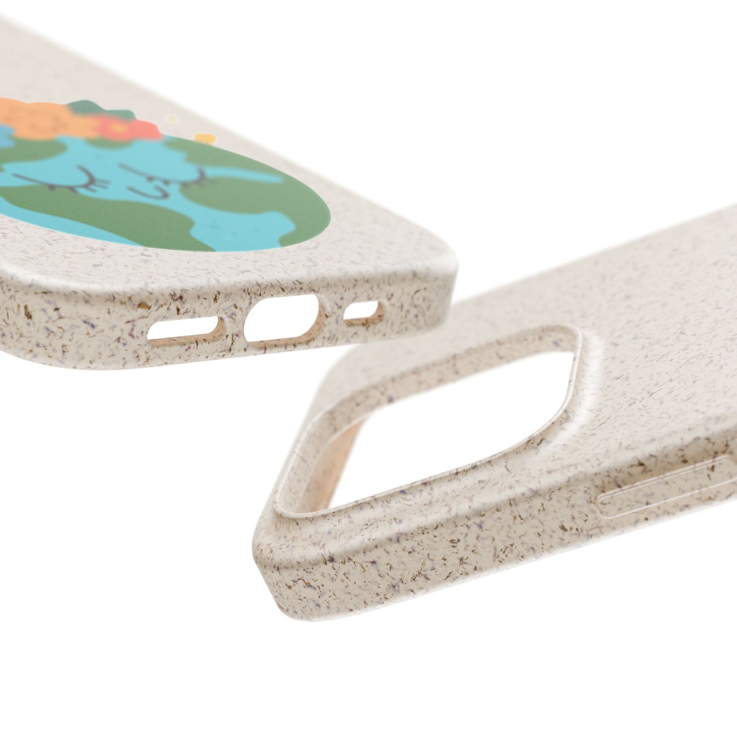 Eco-Friendly Biodegradable Phone Case - Cute Earth Design