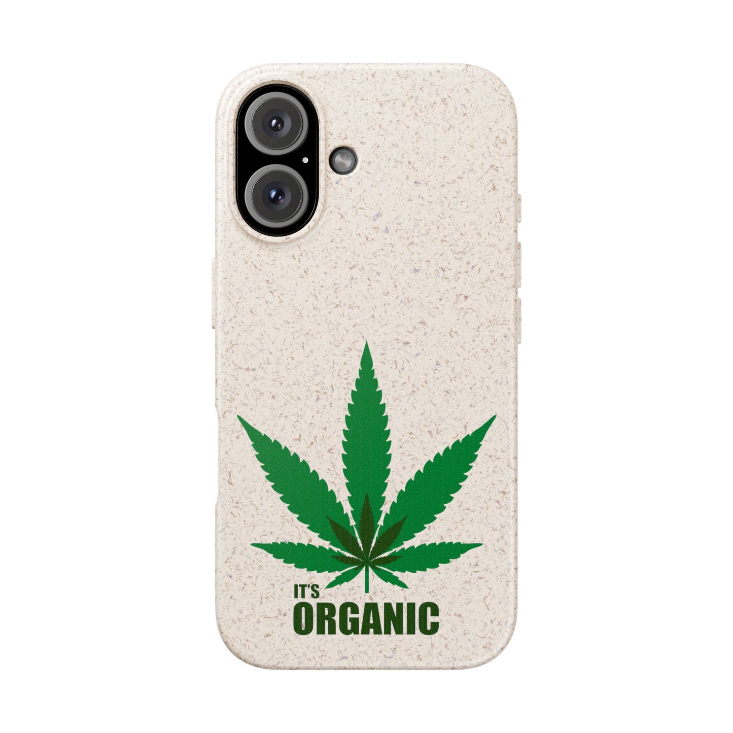 Biodegradable Phone Case - Organic Hemp Leaf Design