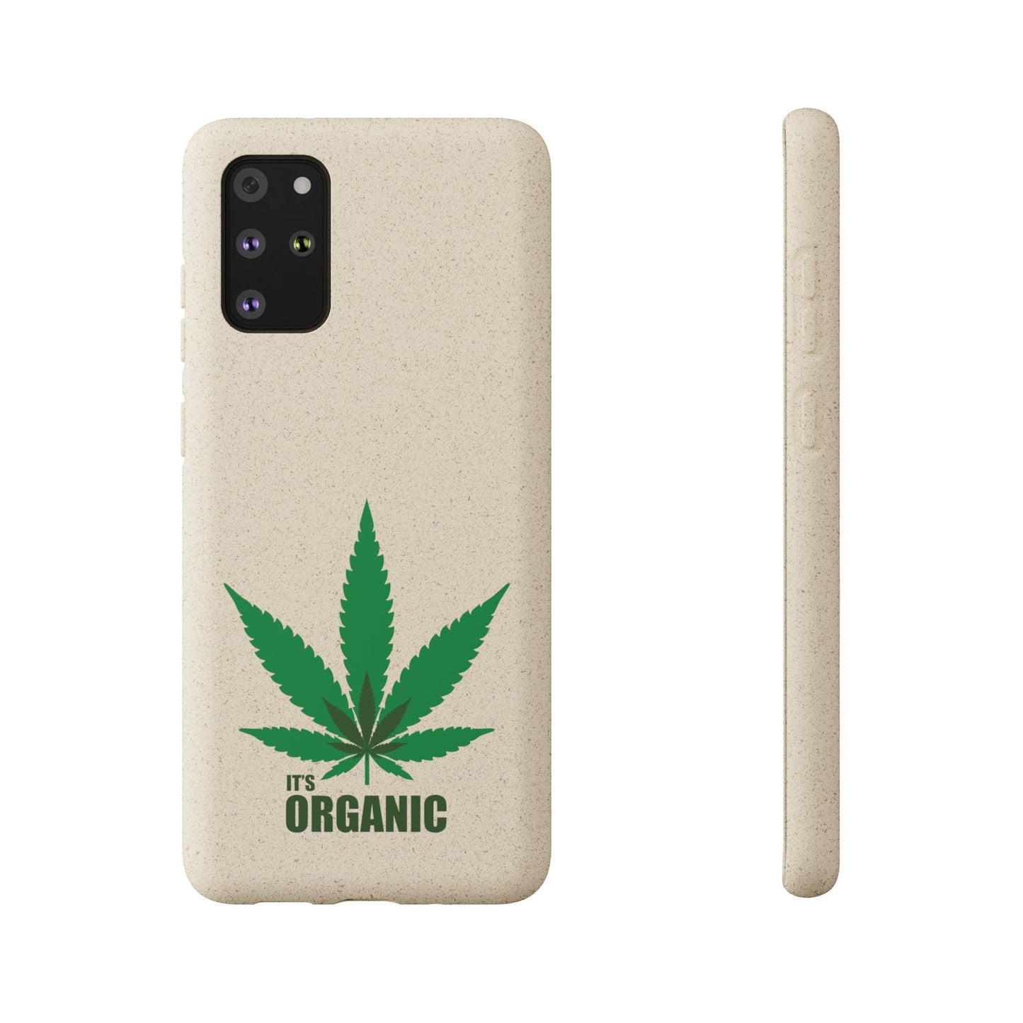 Biodegradable Phone Case - Organic Hemp Leaf Design
