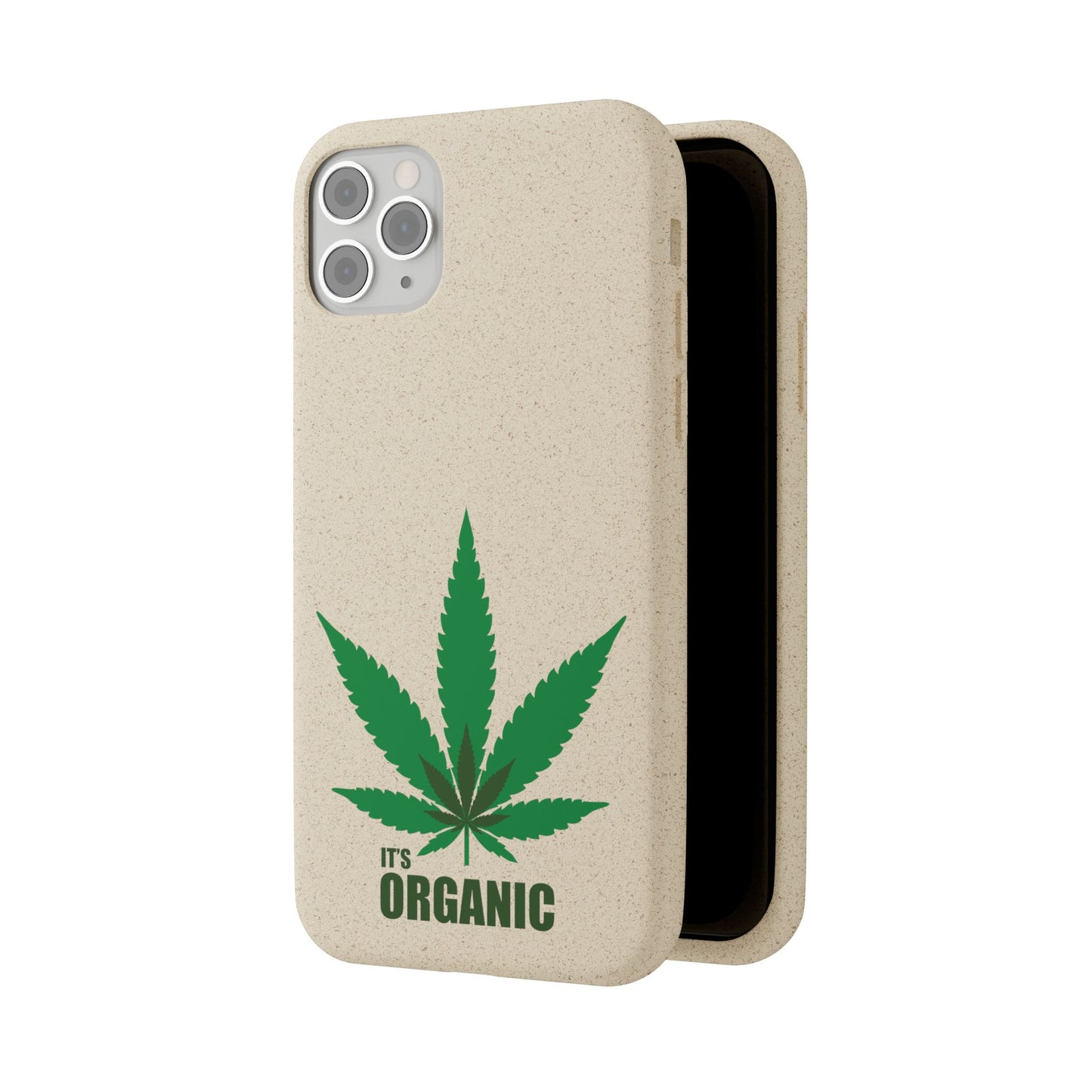 Biodegradable Phone Case - Organic Hemp Leaf Design
