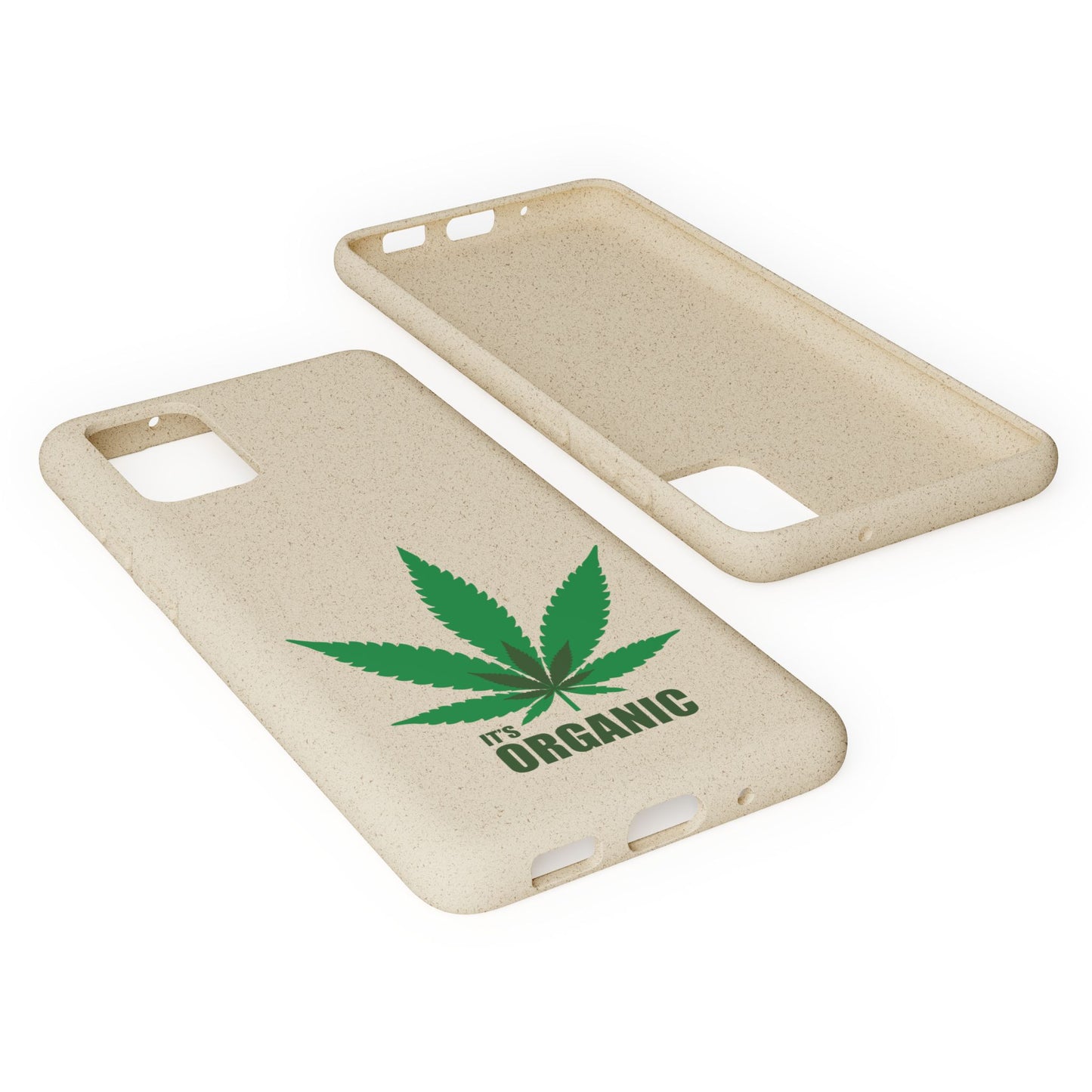 Biodegradable Phone Case - Organic Hemp Leaf Design