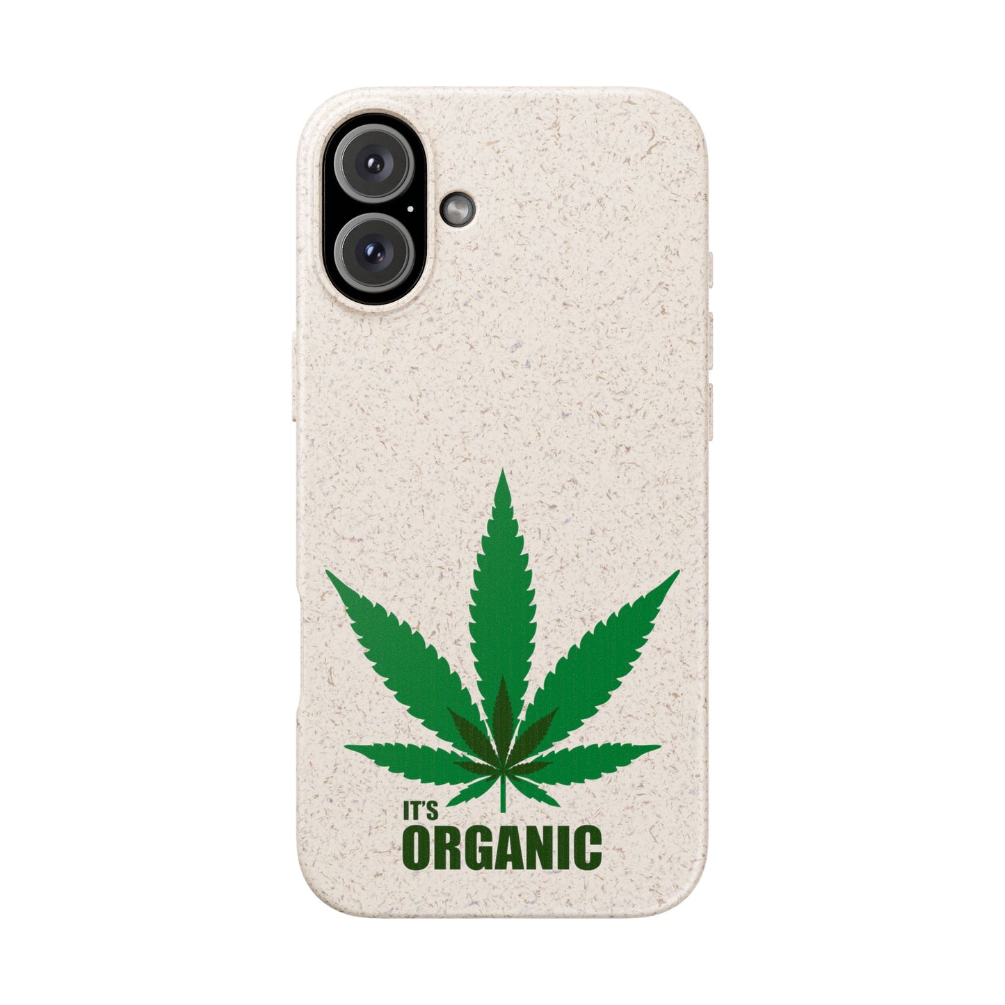 Biodegradable Phone Case - Organic Hemp Leaf Design