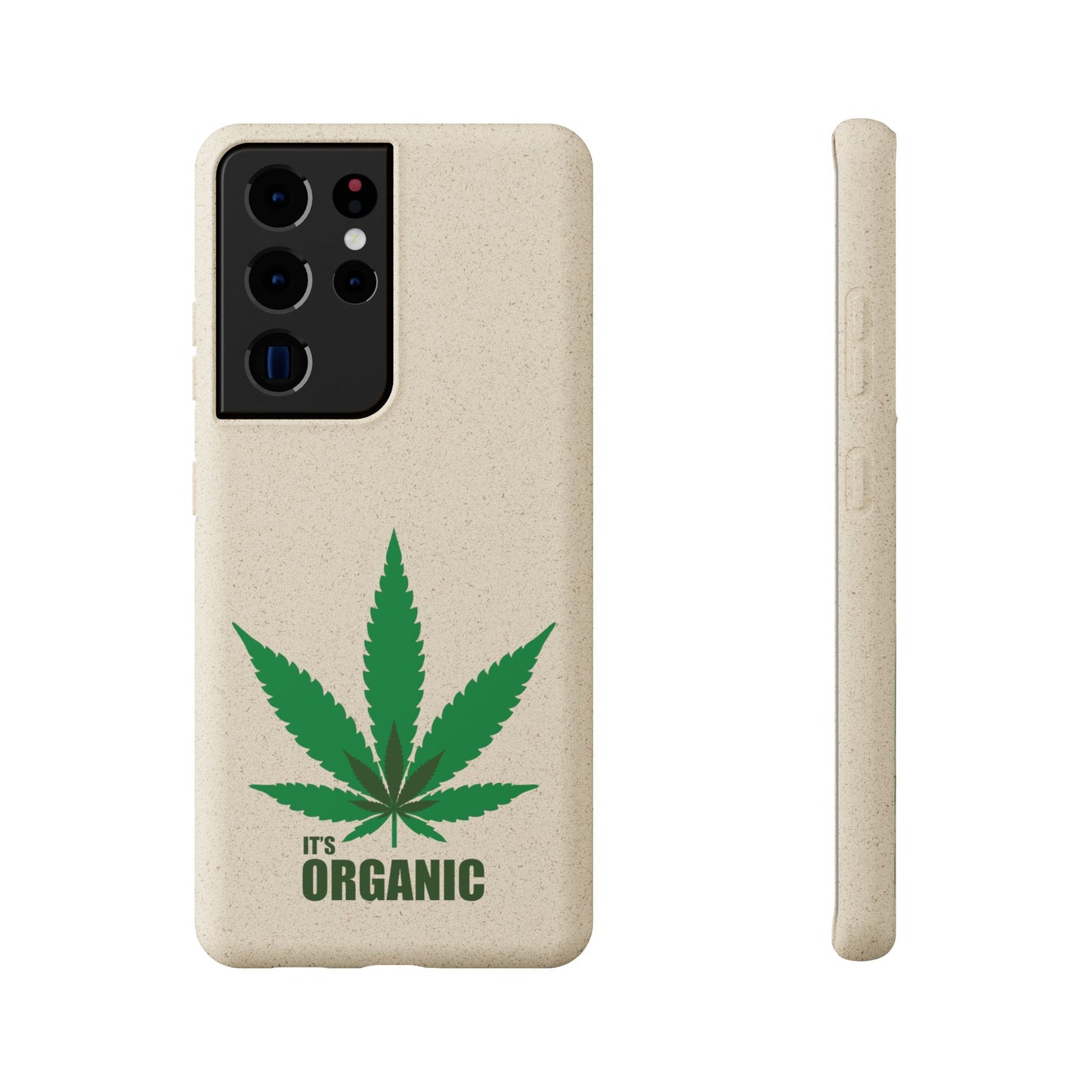 Biodegradable Phone Case - Organic Hemp Leaf Design