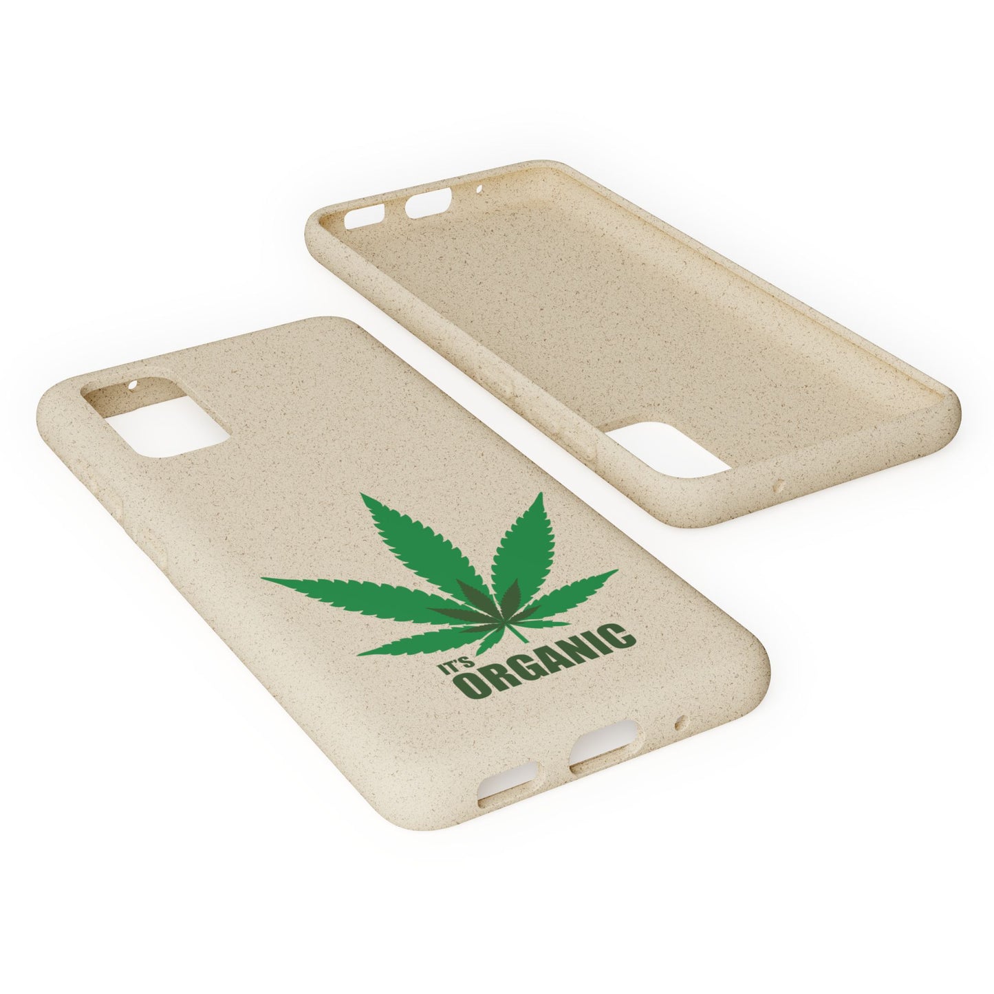 Biodegradable Phone Case - Organic Hemp Leaf Design