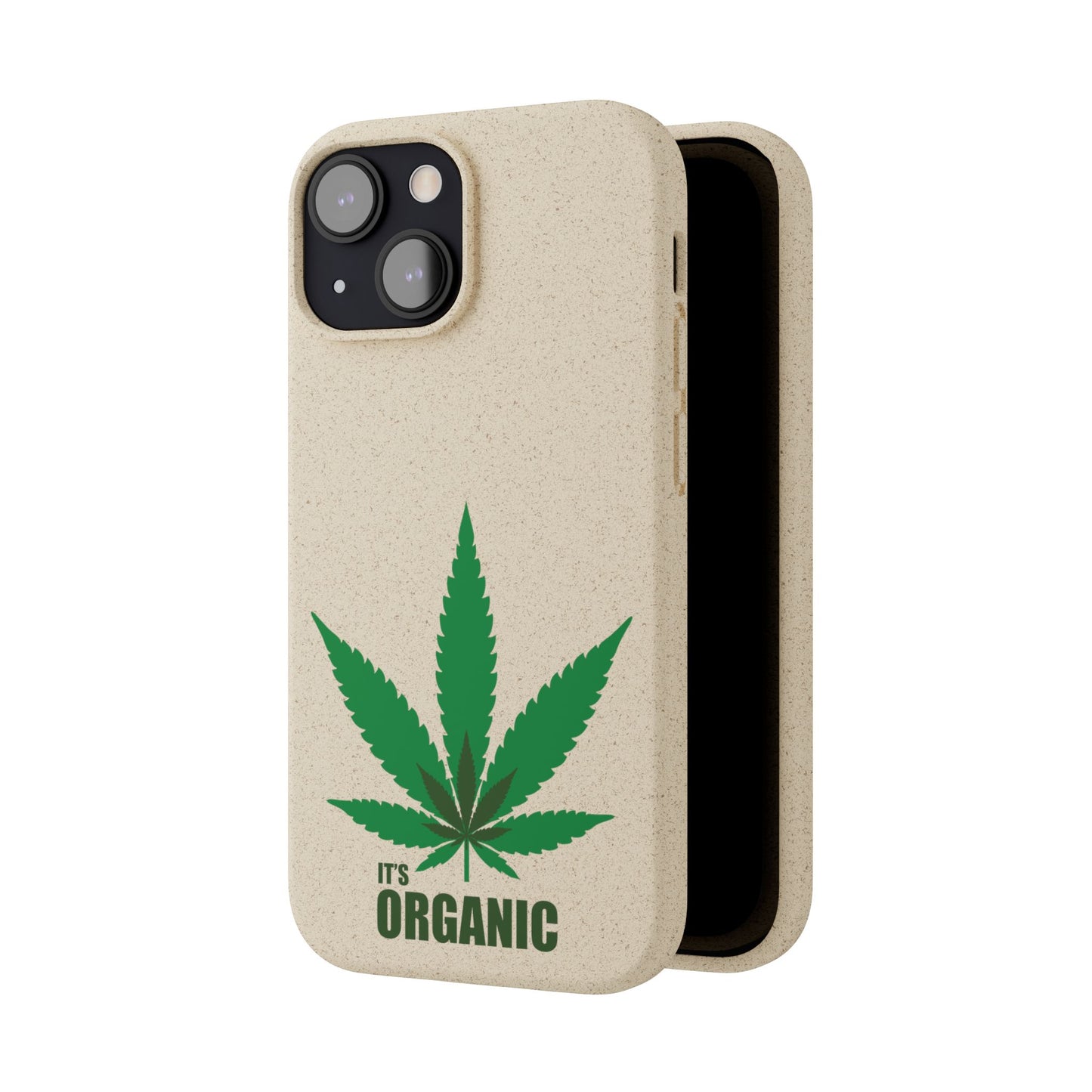 Biodegradable Phone Case - Organic Hemp Leaf Design