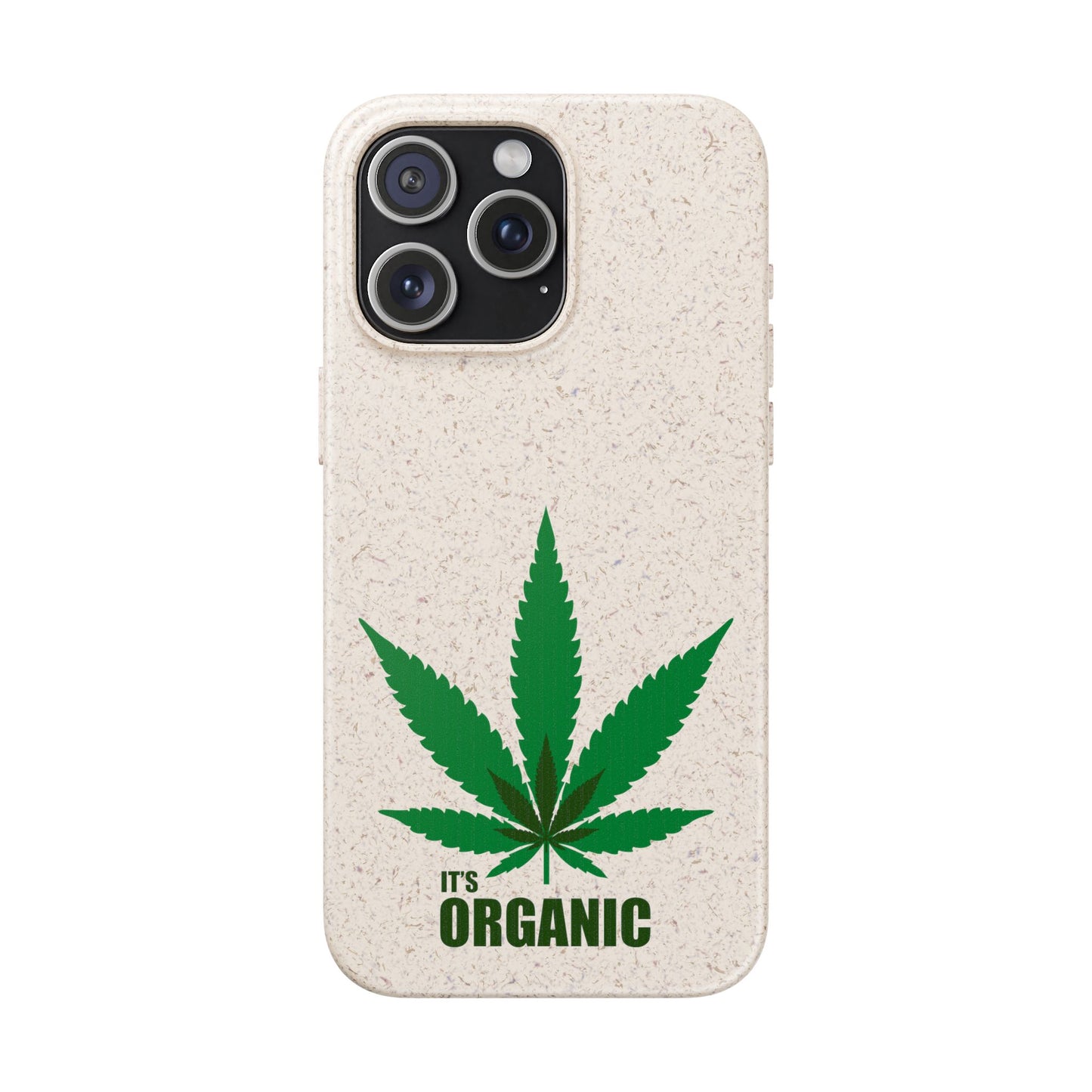 Biodegradable Phone Case - Organic Hemp Leaf Design