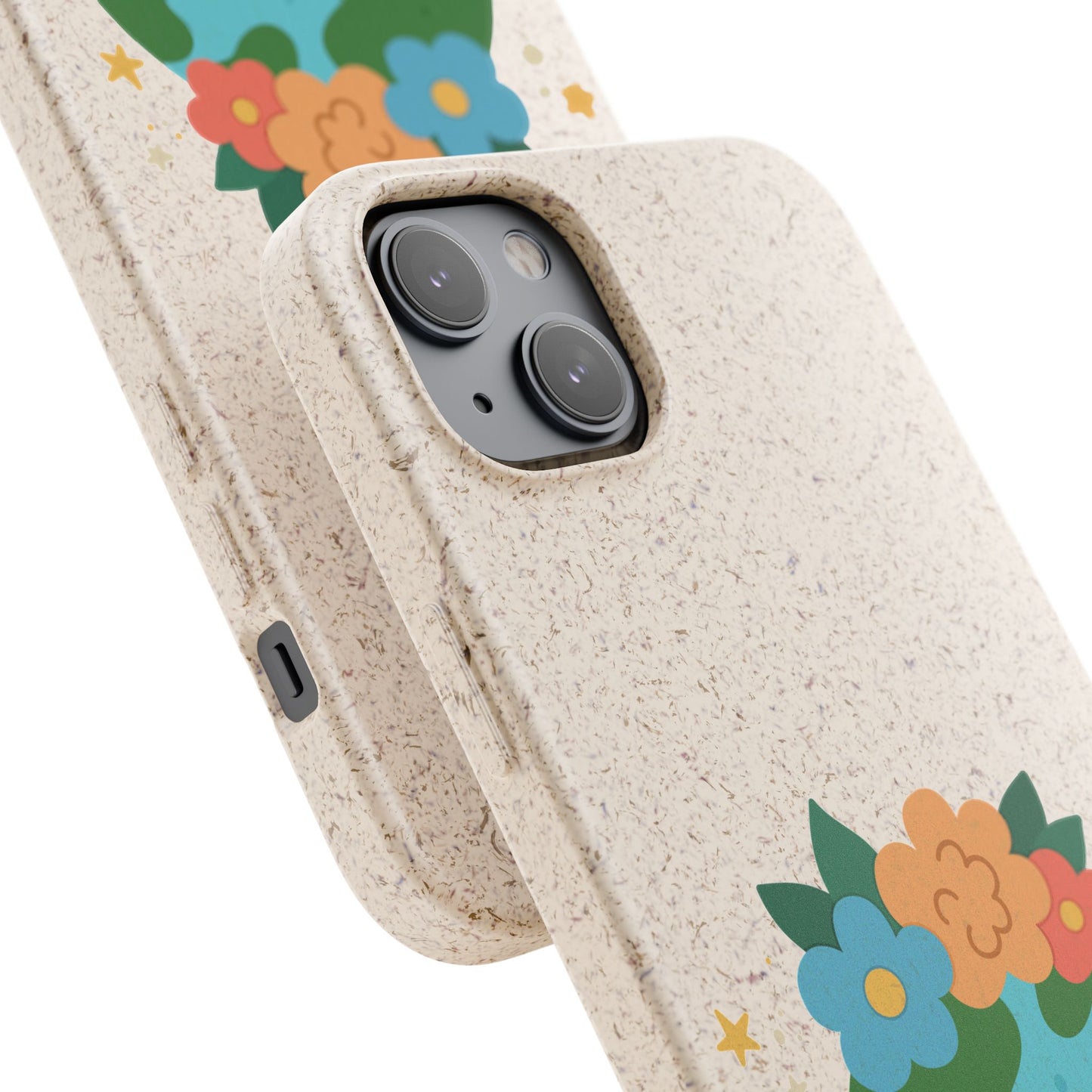 Eco-Friendly Biodegradable Phone Case - Cute Earth Design