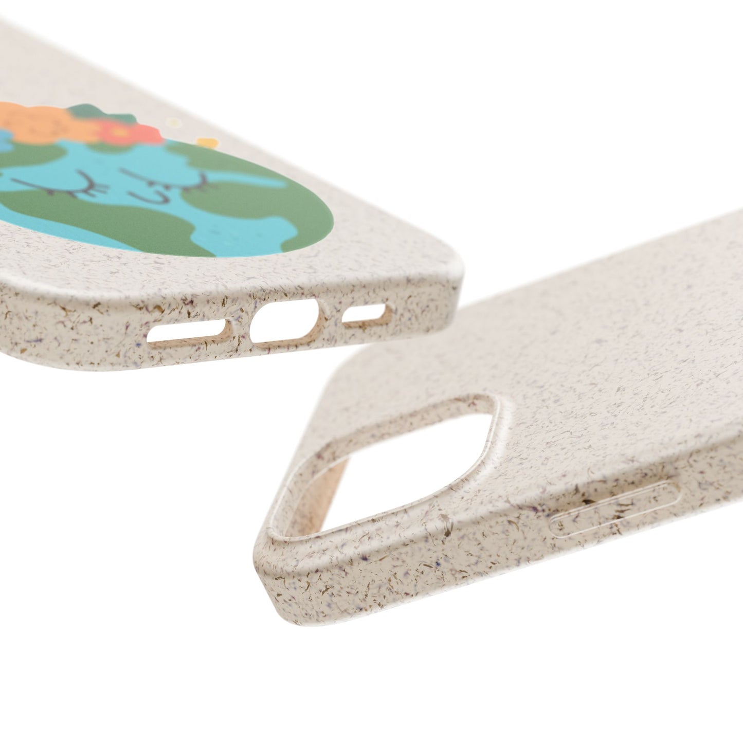 Eco-Friendly Biodegradable Phone Case - Cute Earth Design