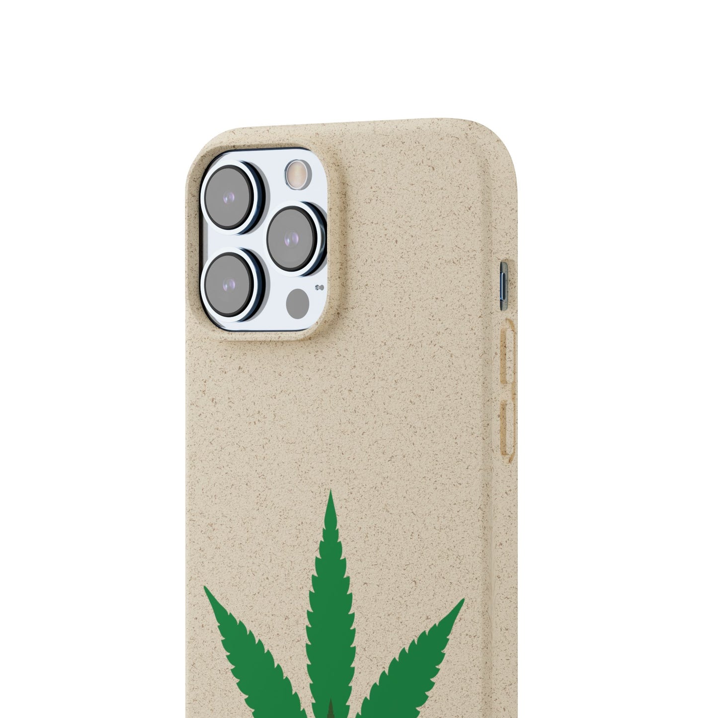 Biodegradable Phone Case - Organic Hemp Leaf Design