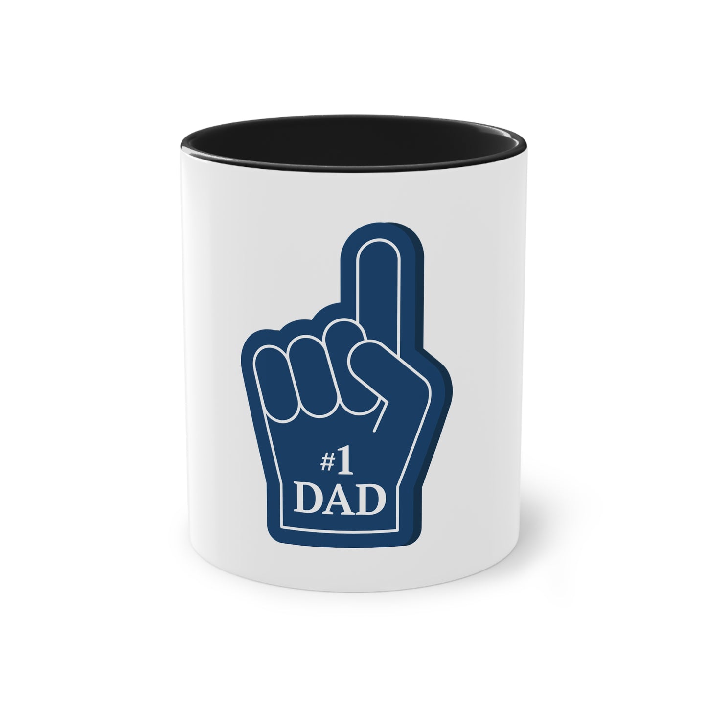 #1 Dad Two-Tone Coffee Mug - Perfect Gift for Father's Day