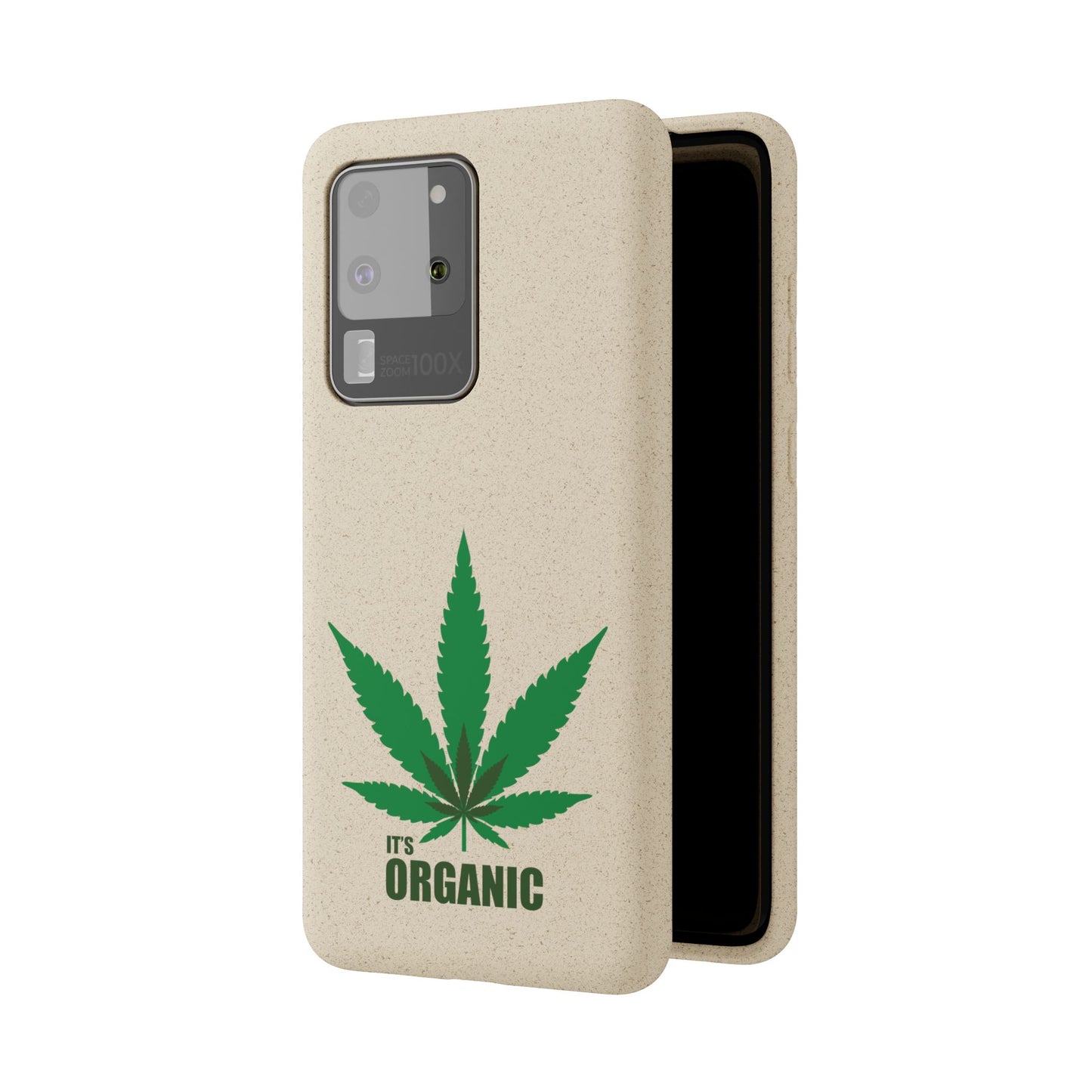 Biodegradable Phone Case - Organic Hemp Leaf Design