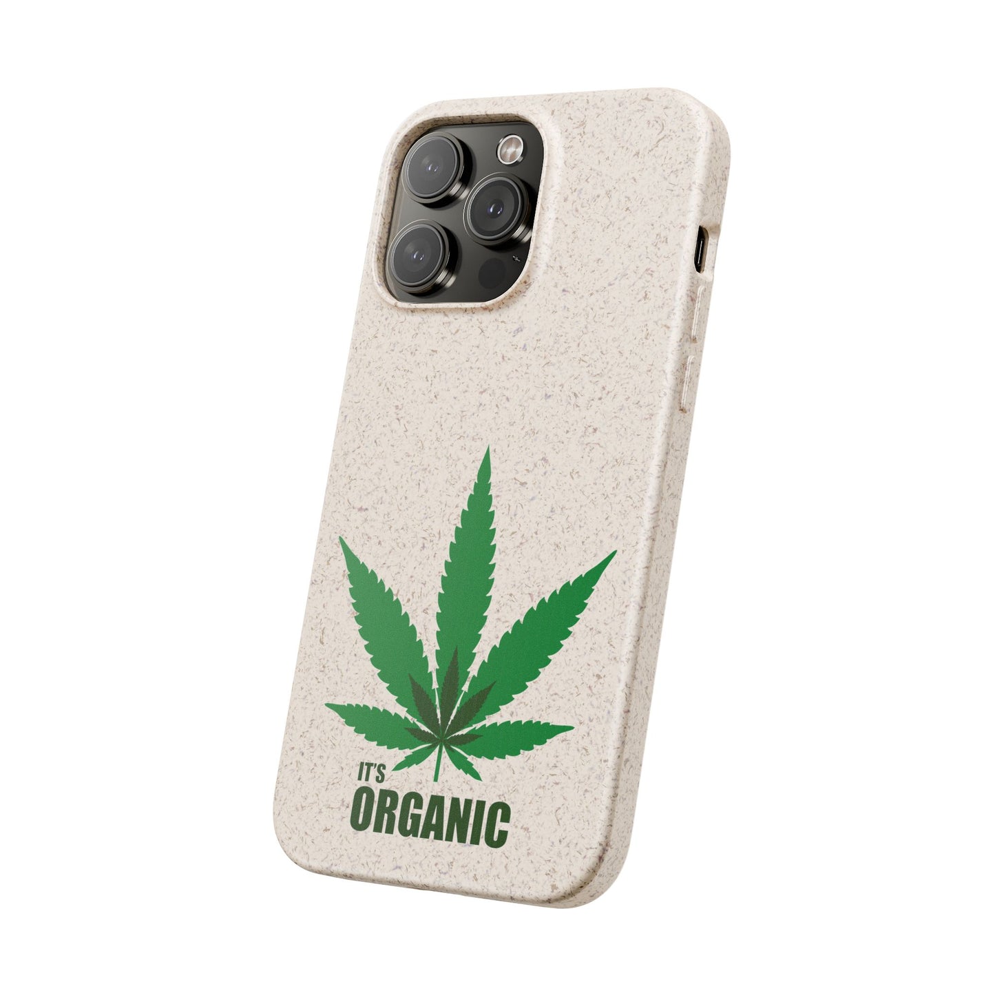 Biodegradable Phone Case - Organic Hemp Leaf Design
