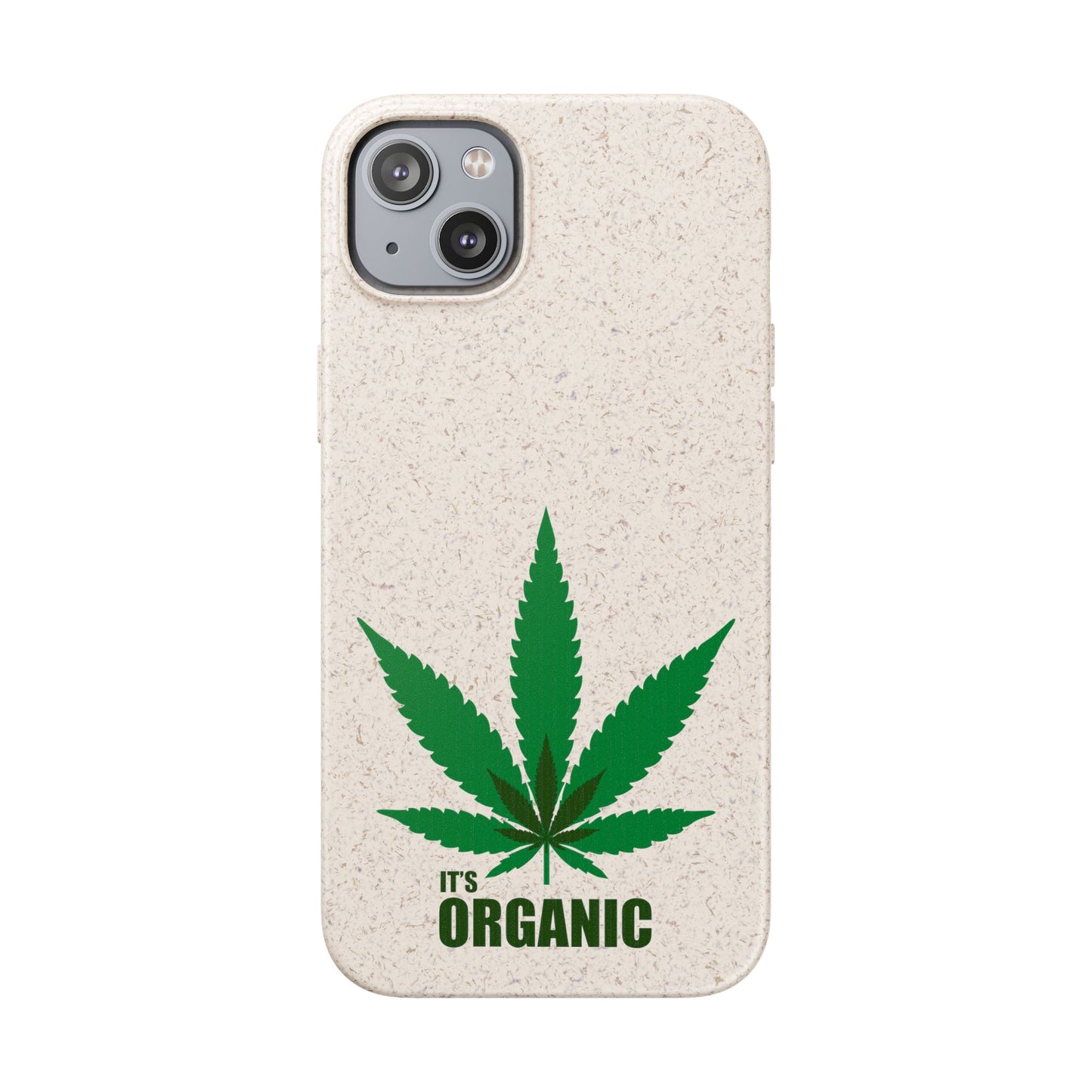 Biodegradable Phone Case - Organic Hemp Leaf Design