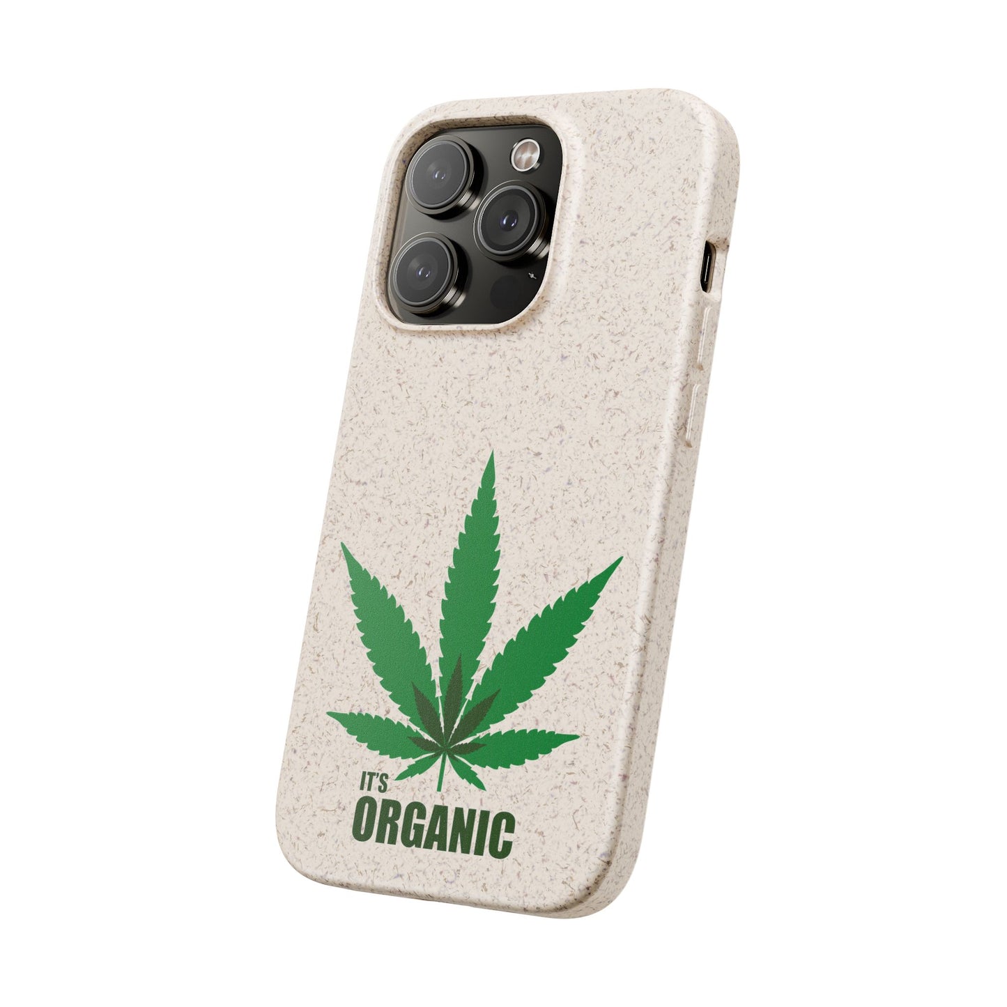Biodegradable Phone Case - Organic Hemp Leaf Design