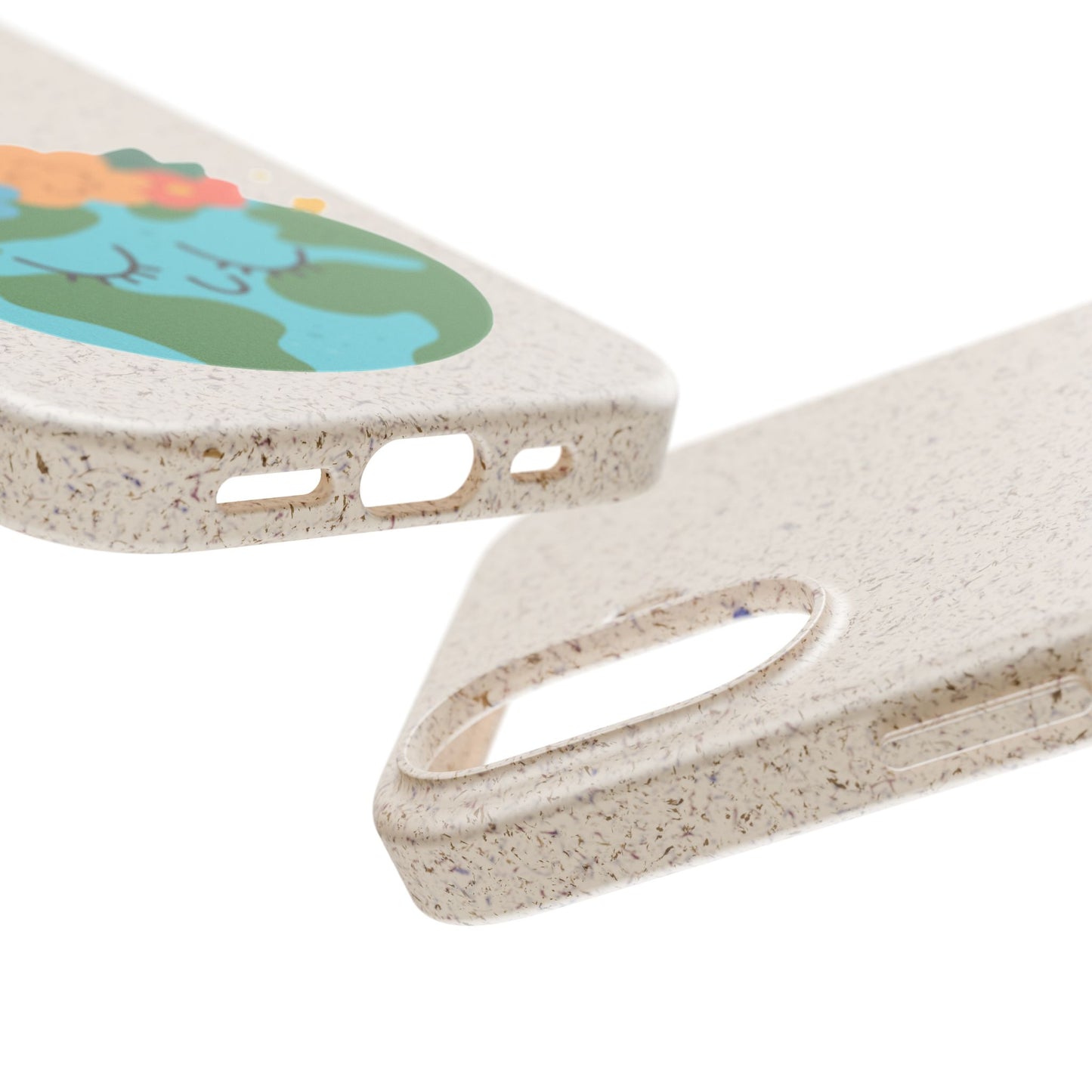 Eco-Friendly Biodegradable Phone Case - Cute Earth Design