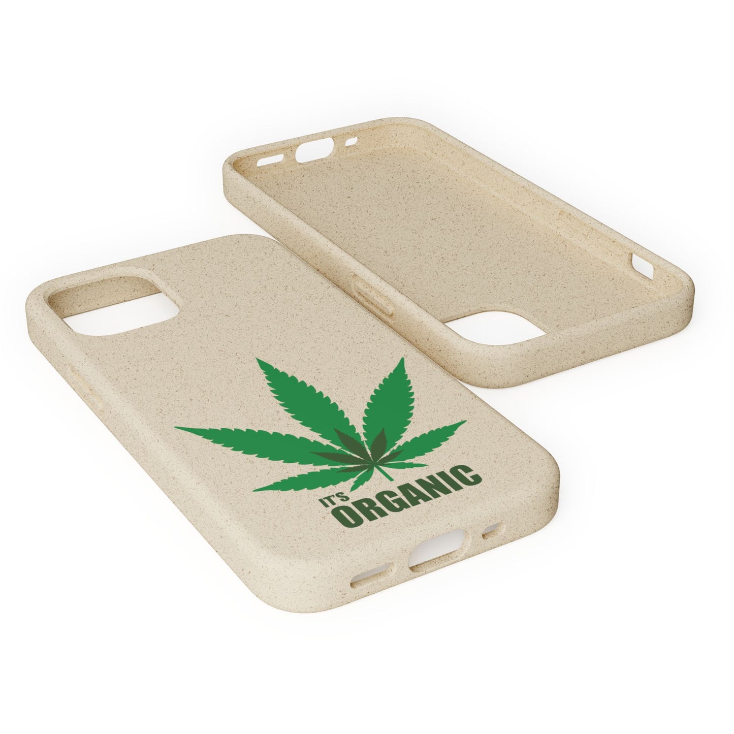 Biodegradable Phone Case - Organic Hemp Leaf Design