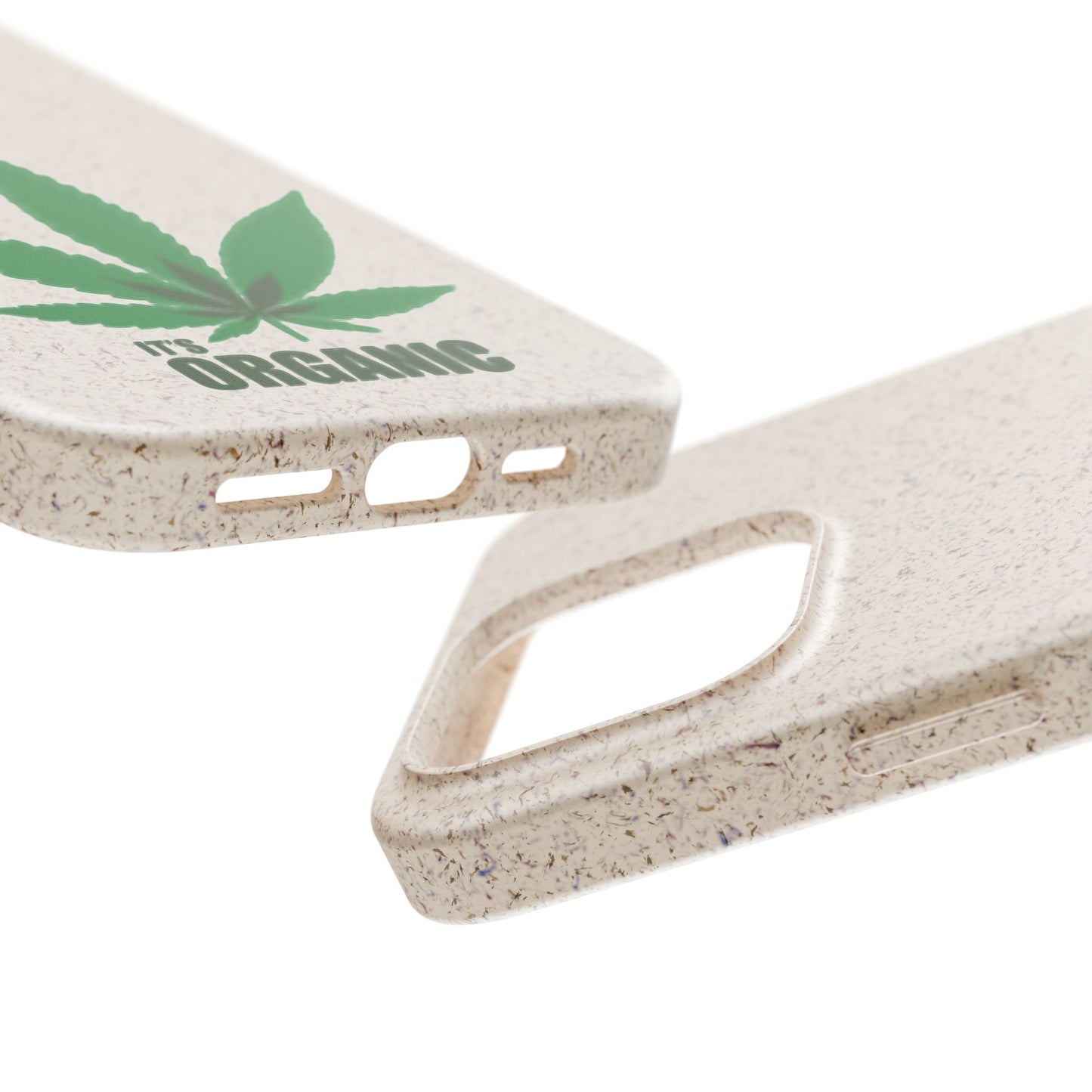 Biodegradable Phone Case - Organic Hemp Leaf Design
