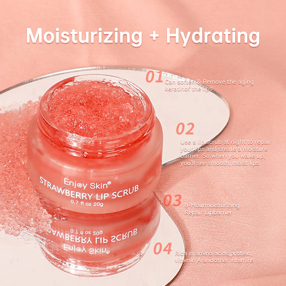 Strawberry Lip Scrub Vegan Exfoliating Envase Para Sugar Pink Lip Scrub