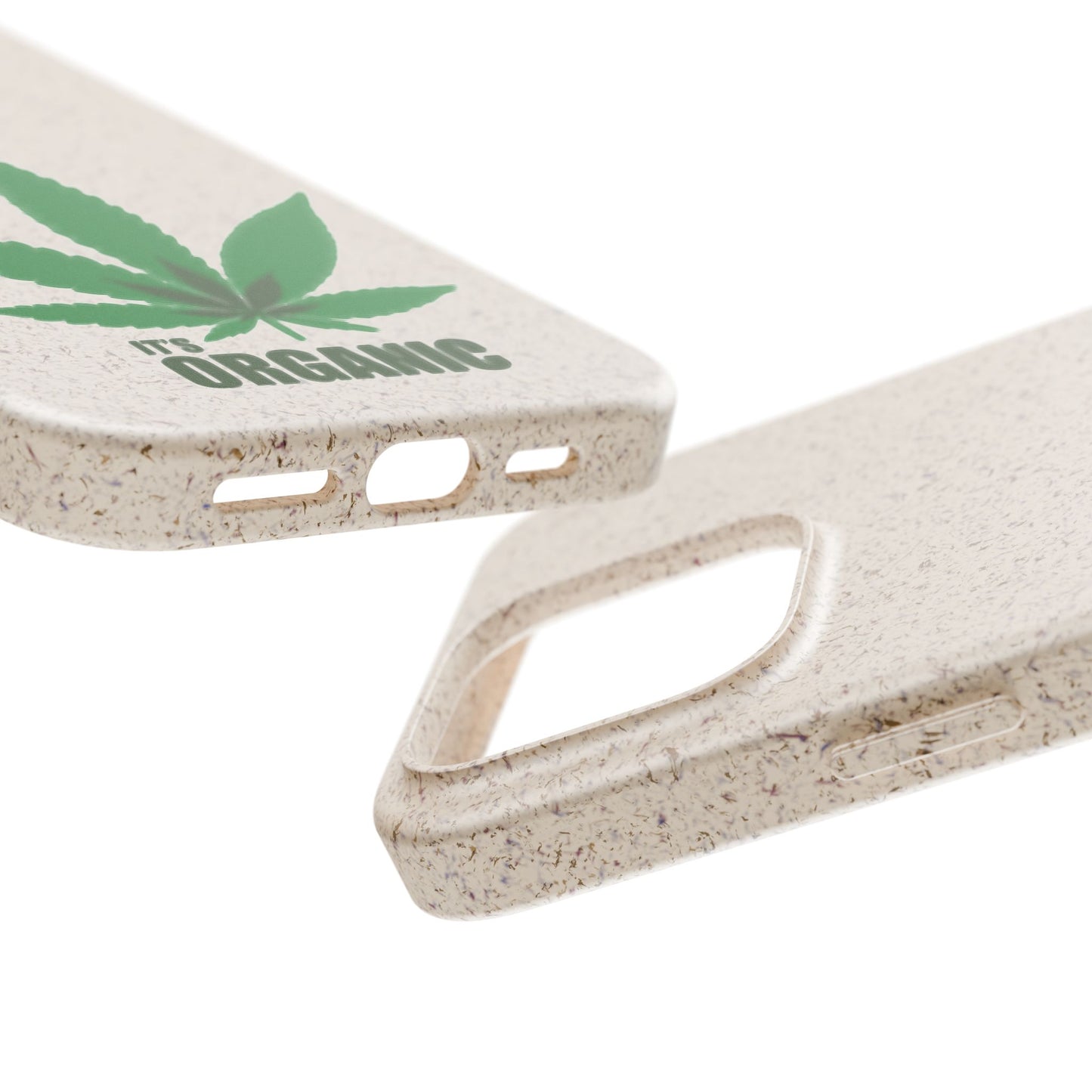 Biodegradable Phone Case - Organic Hemp Leaf Design