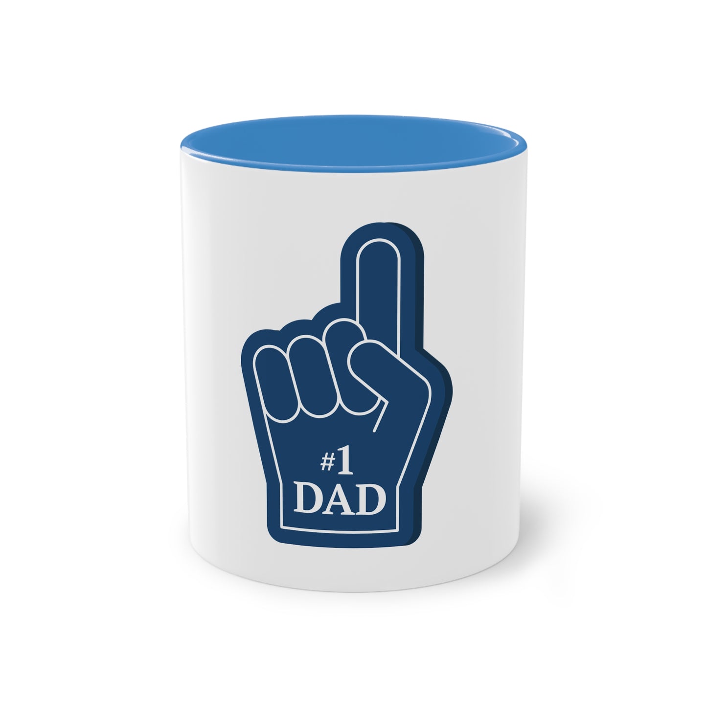 #1 Dad Two-Tone Coffee Mug - Perfect Gift for Father's Day