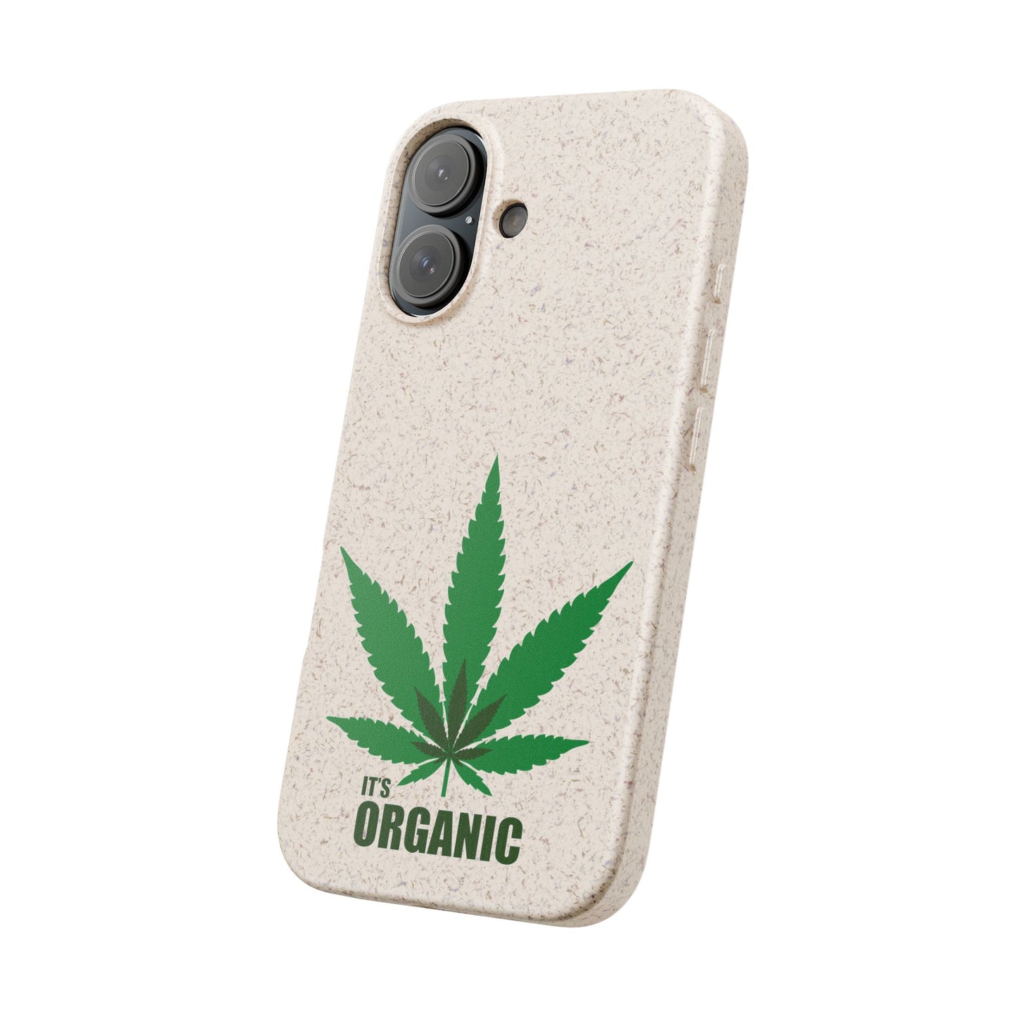 Biodegradable Phone Case - Organic Hemp Leaf Design