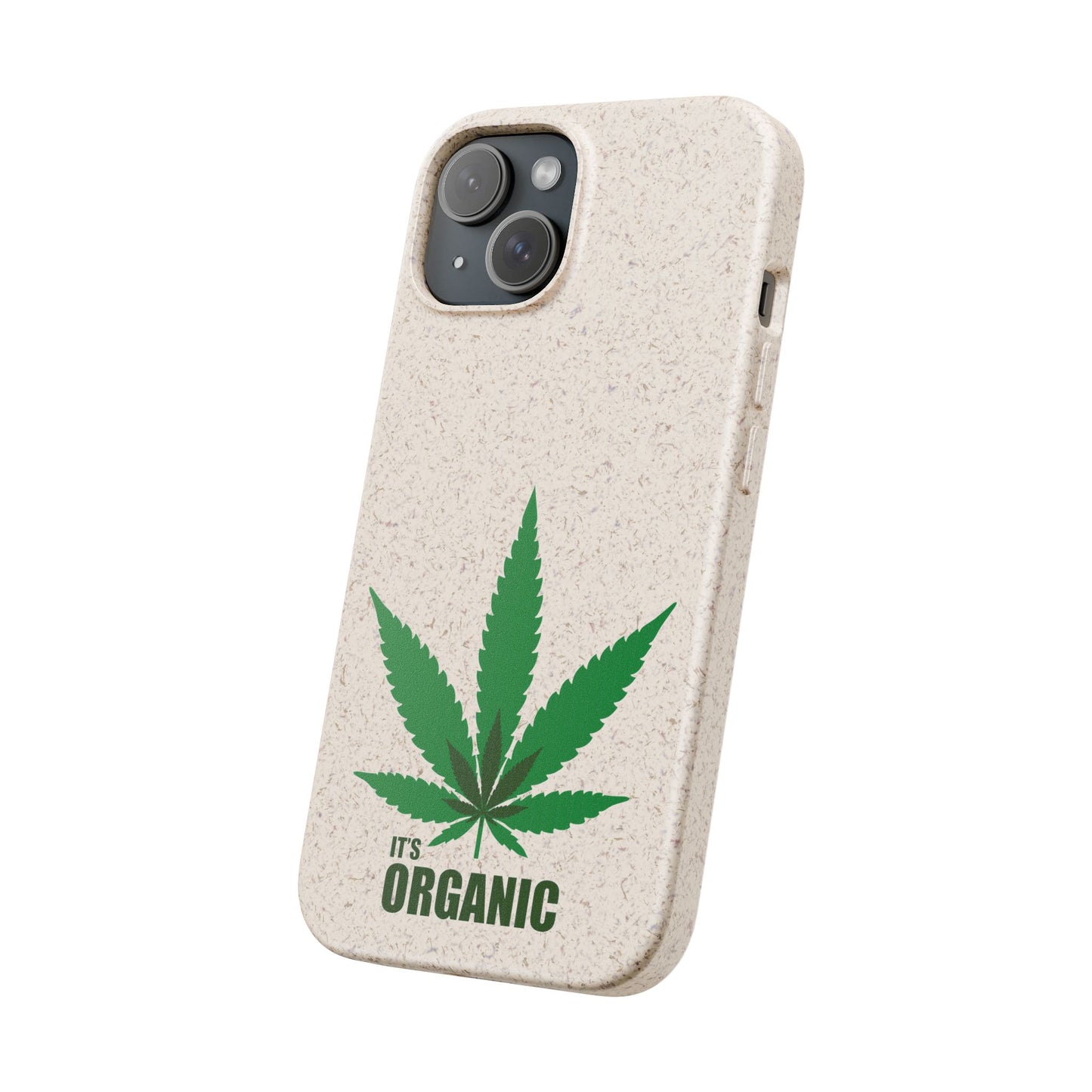 Biodegradable Phone Case - Organic Hemp Leaf Design
