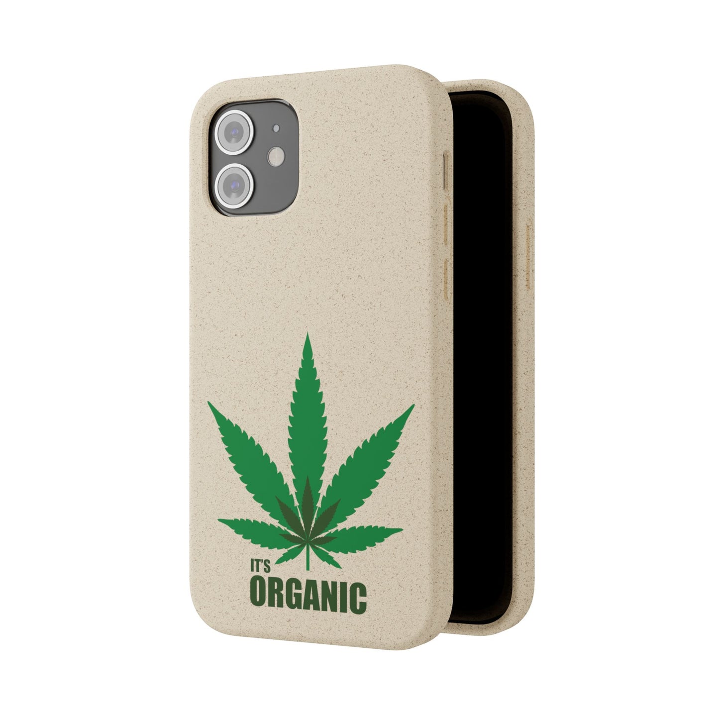 Biodegradable Phone Case - Organic Hemp Leaf Design