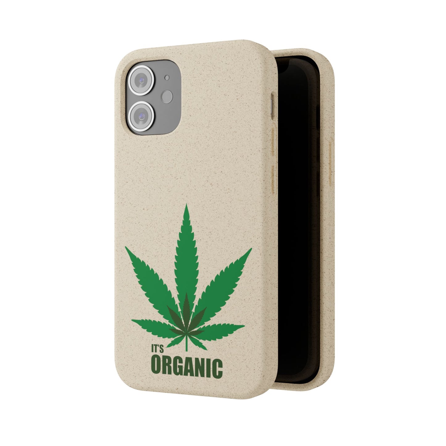 Biodegradable Phone Case - Organic Hemp Leaf Design