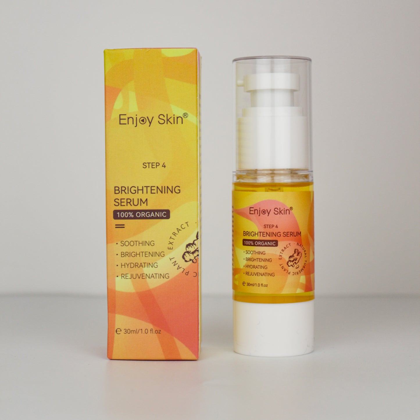 Natural Organic Vegan Facial Anti Acne Serum Tumeric Skin Care Set