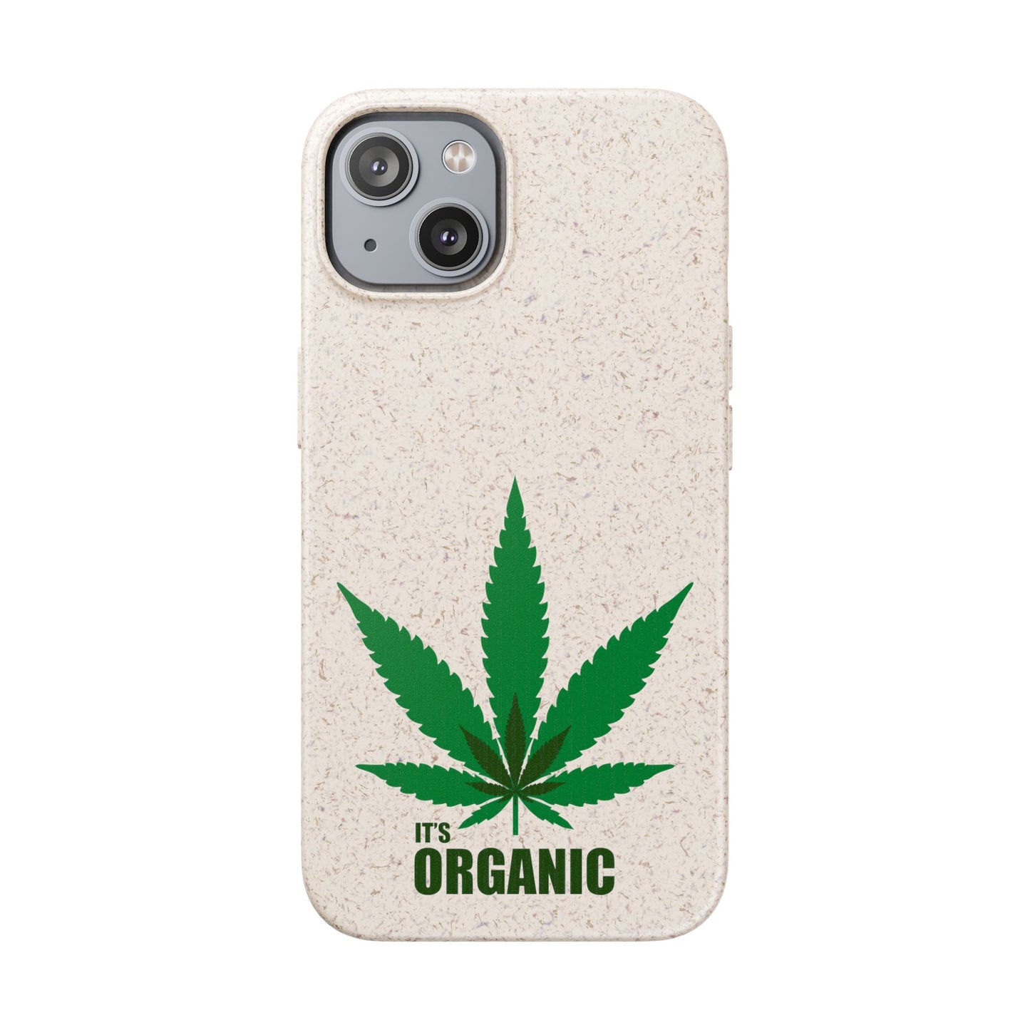 Biodegradable Phone Case - Organic Hemp Leaf Design