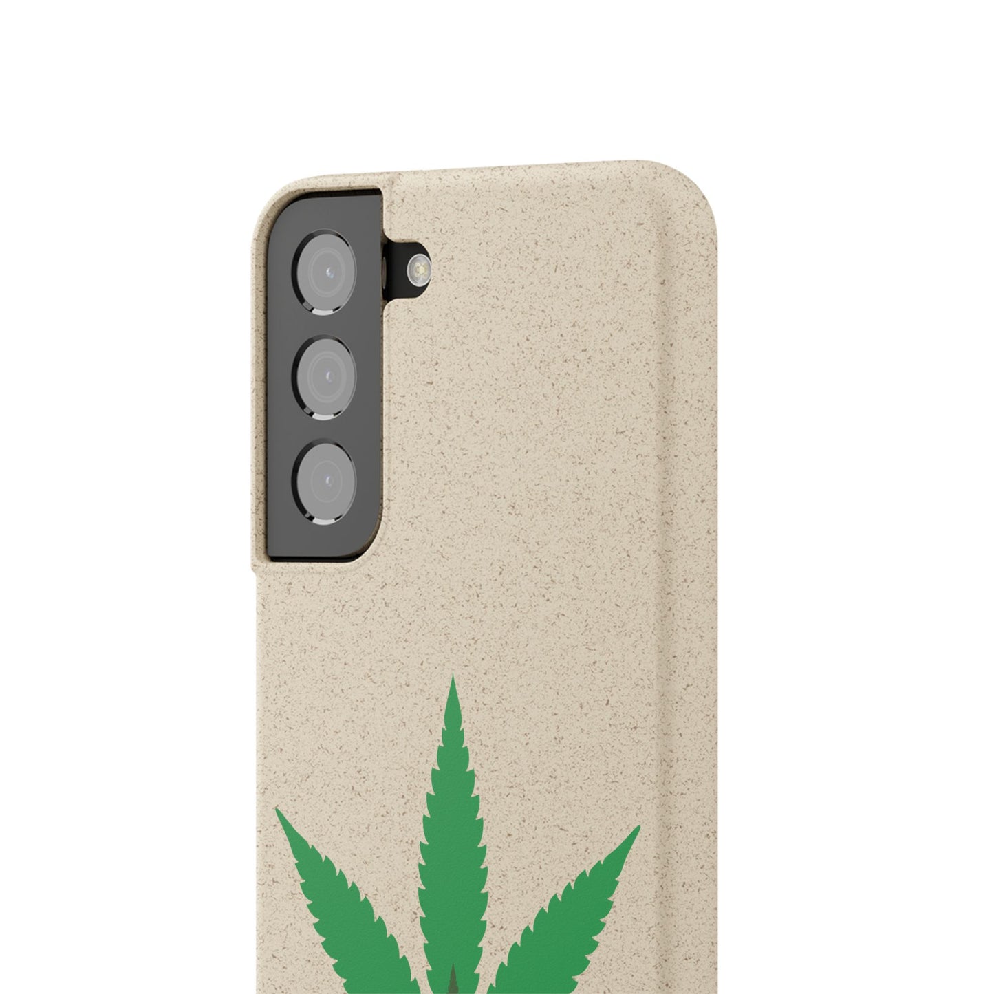 Biodegradable Phone Case - Organic Hemp Leaf Design
