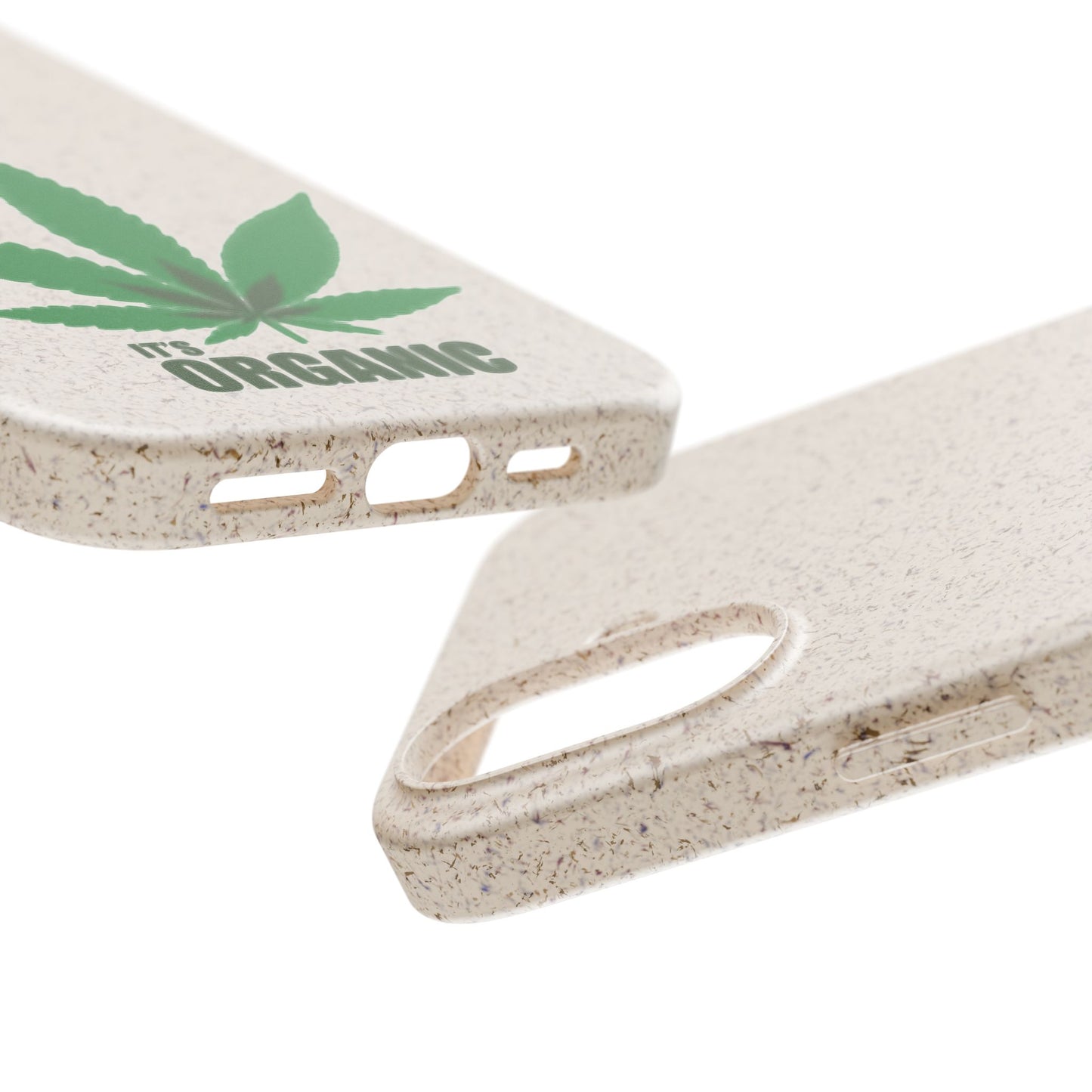 Biodegradable Phone Case - Organic Hemp Leaf Design