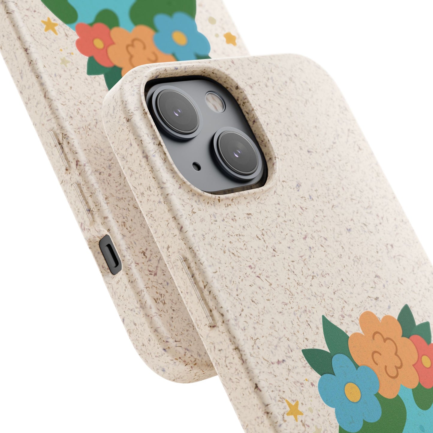 Eco-Friendly Biodegradable Phone Case - Cute Earth Design