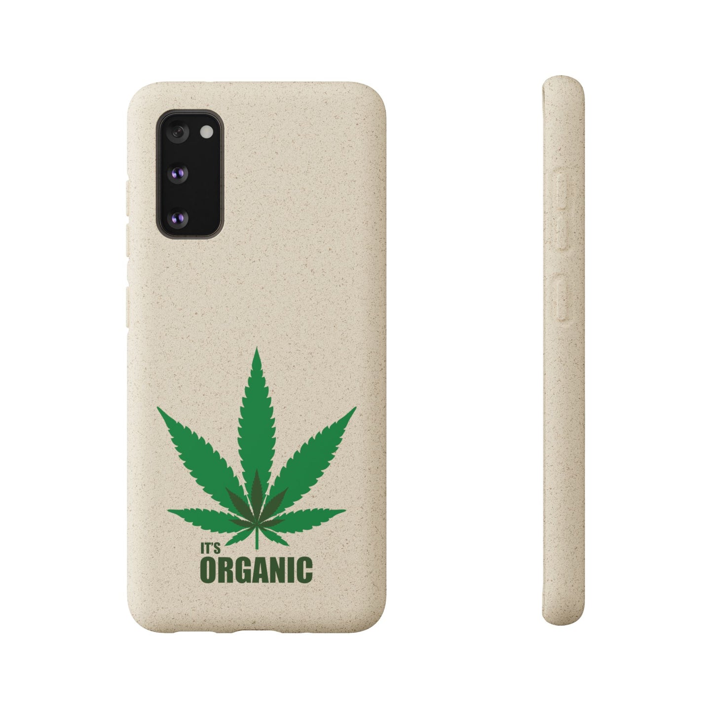 Biodegradable Phone Case - Organic Hemp Leaf Design