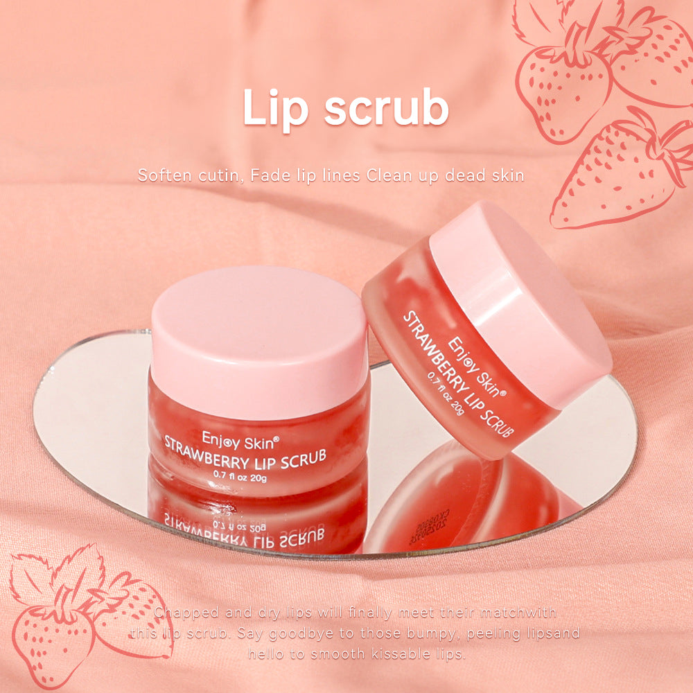 Strawberry Lip Scrub Vegan Exfoliating Envase Para Sugar Pink Lip Scrub